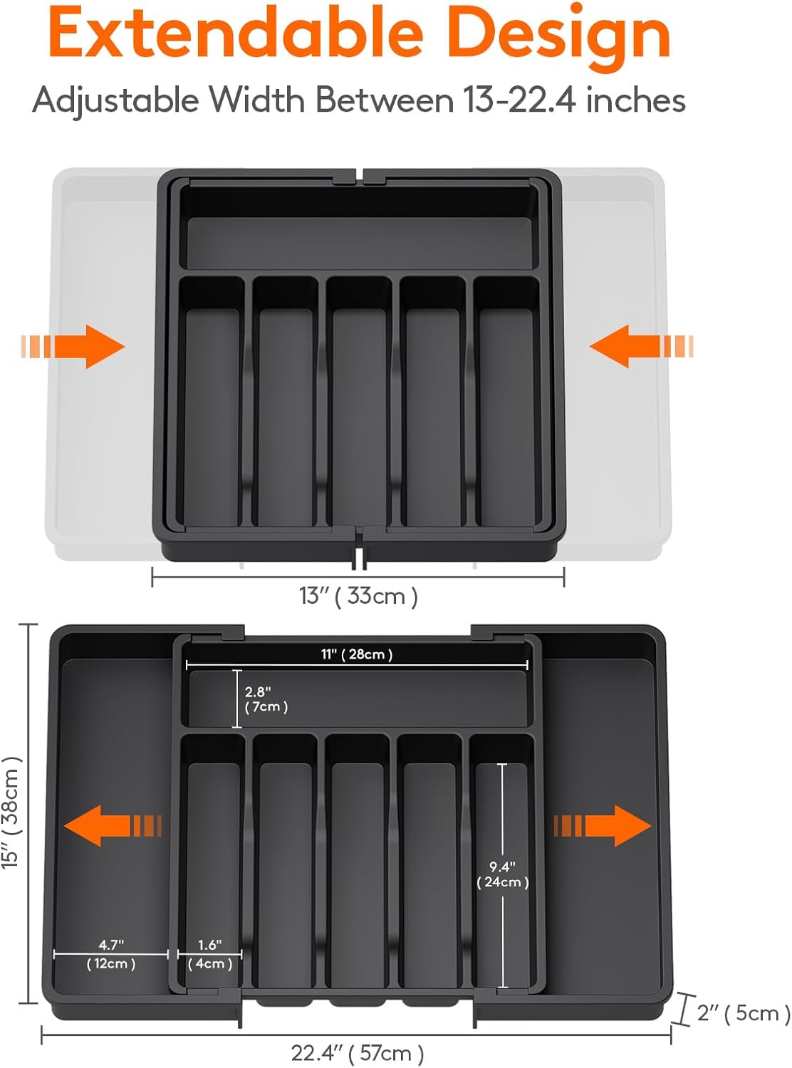 Adjustable Kitchen Drawer Organizer