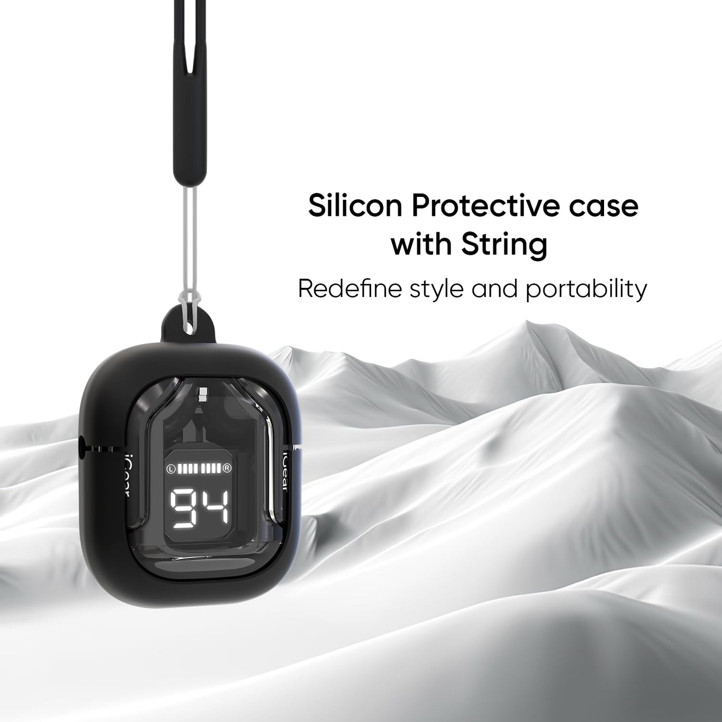 Packie Crystal Case Portable Earbuds