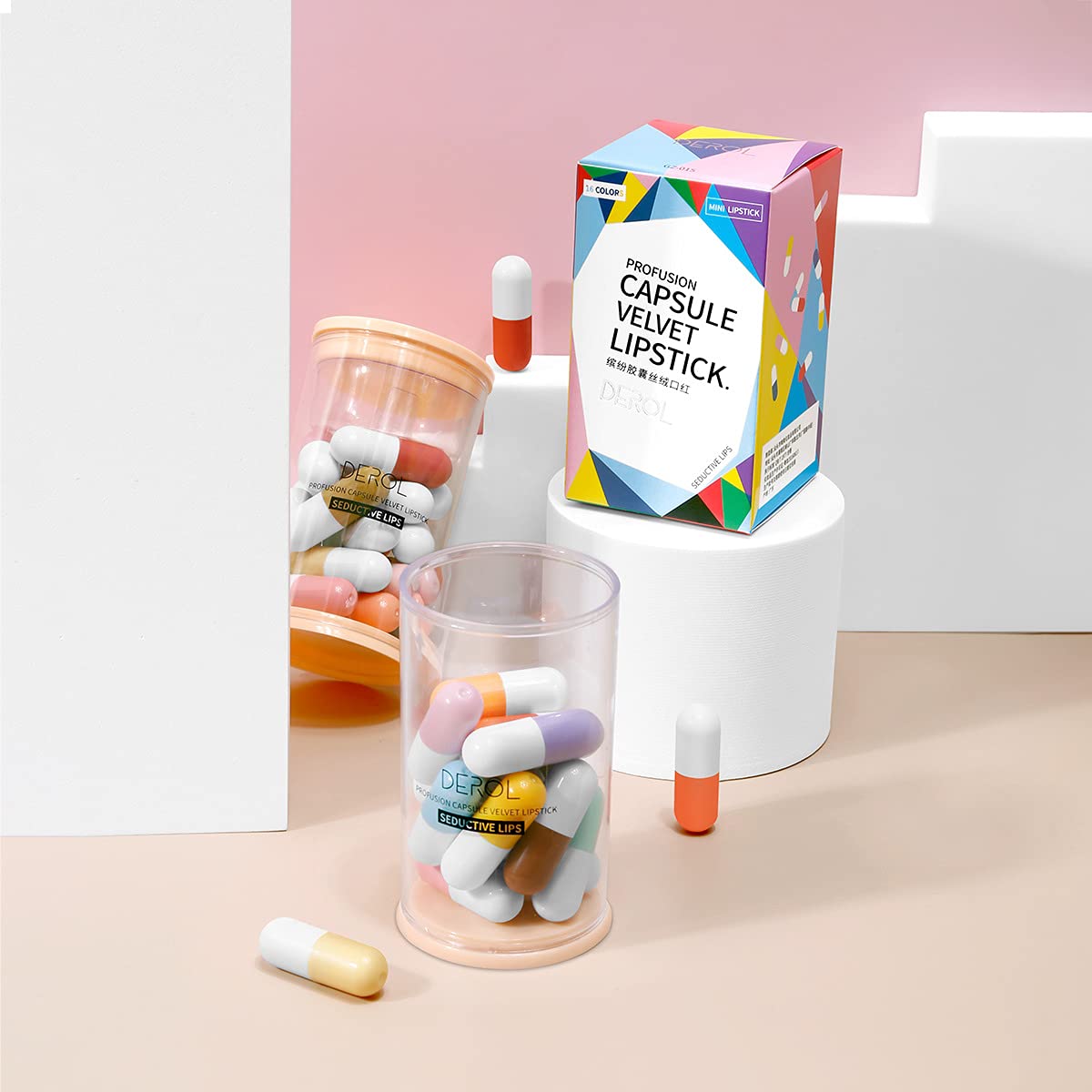 Packie Mini Pills Lipstick Set (Pack of 16)