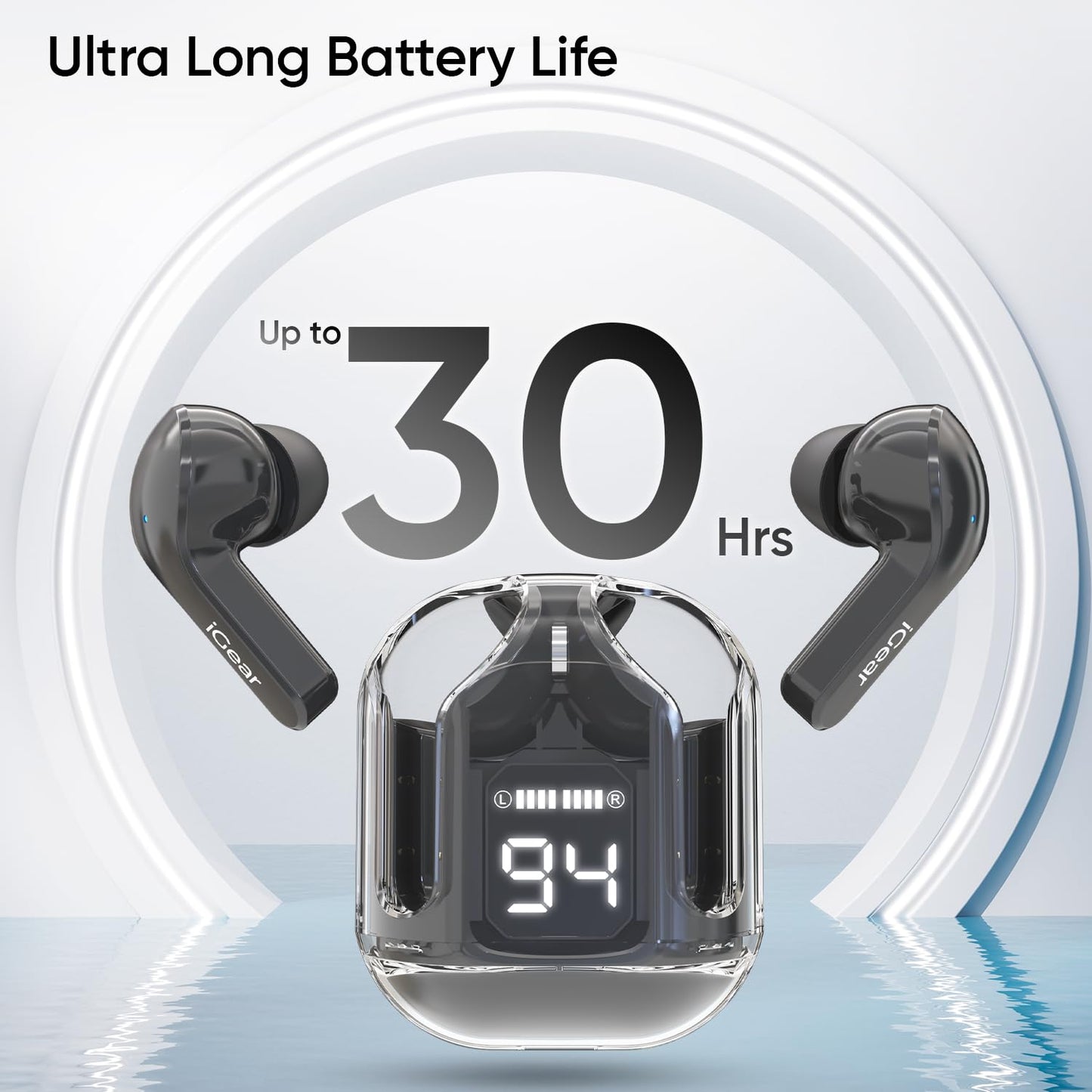 Packie Crystal Case Portable Earbuds