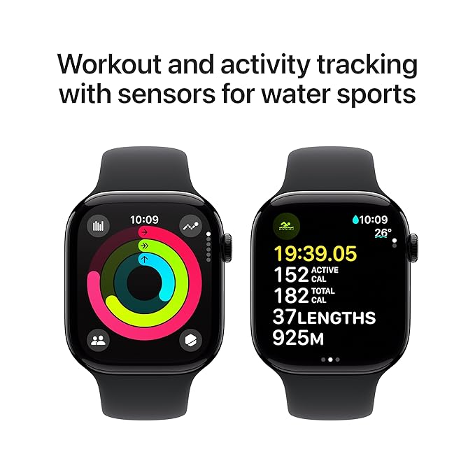 iWatch Series 10 Smartwatch 46mm GPS + Cellular Smartwatch | Titanium Case | OLED Always-On Retina display | Earbuds pro 2 (Free Gift Combo)