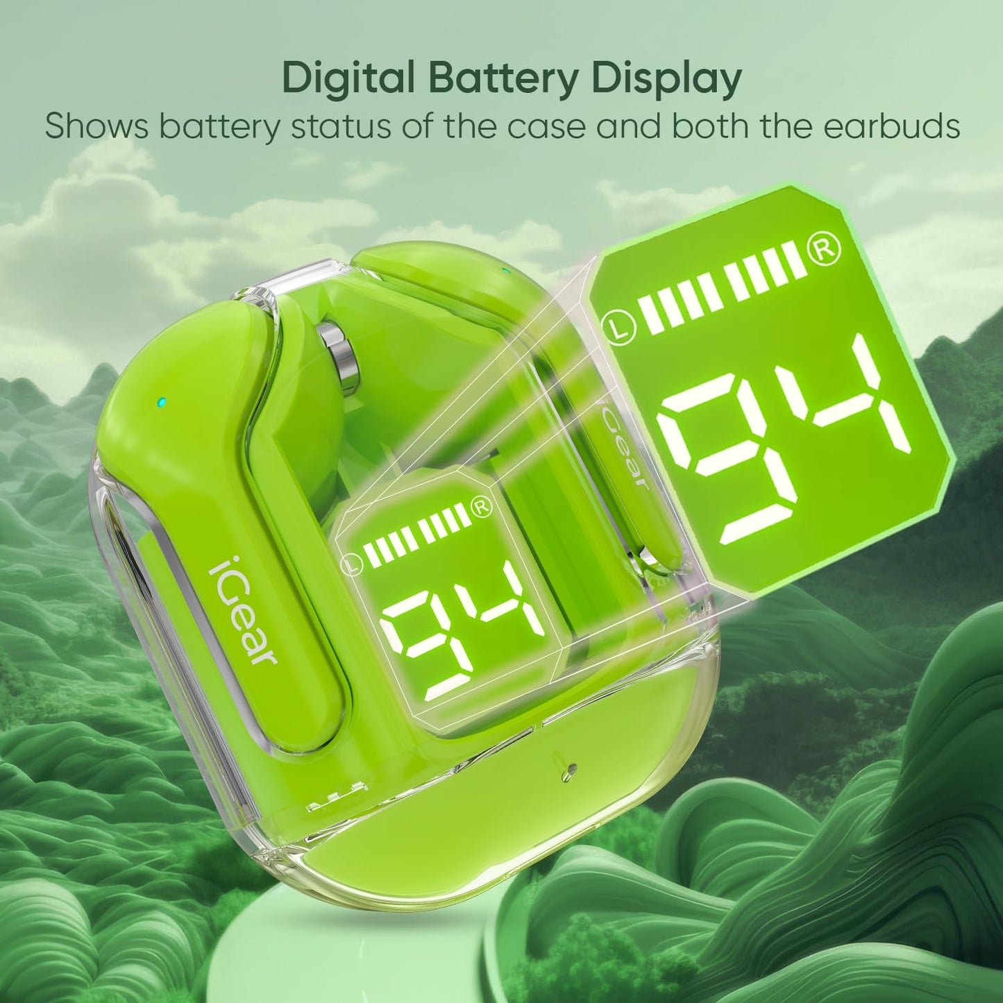 Packie Crystal Case Portable Earbuds