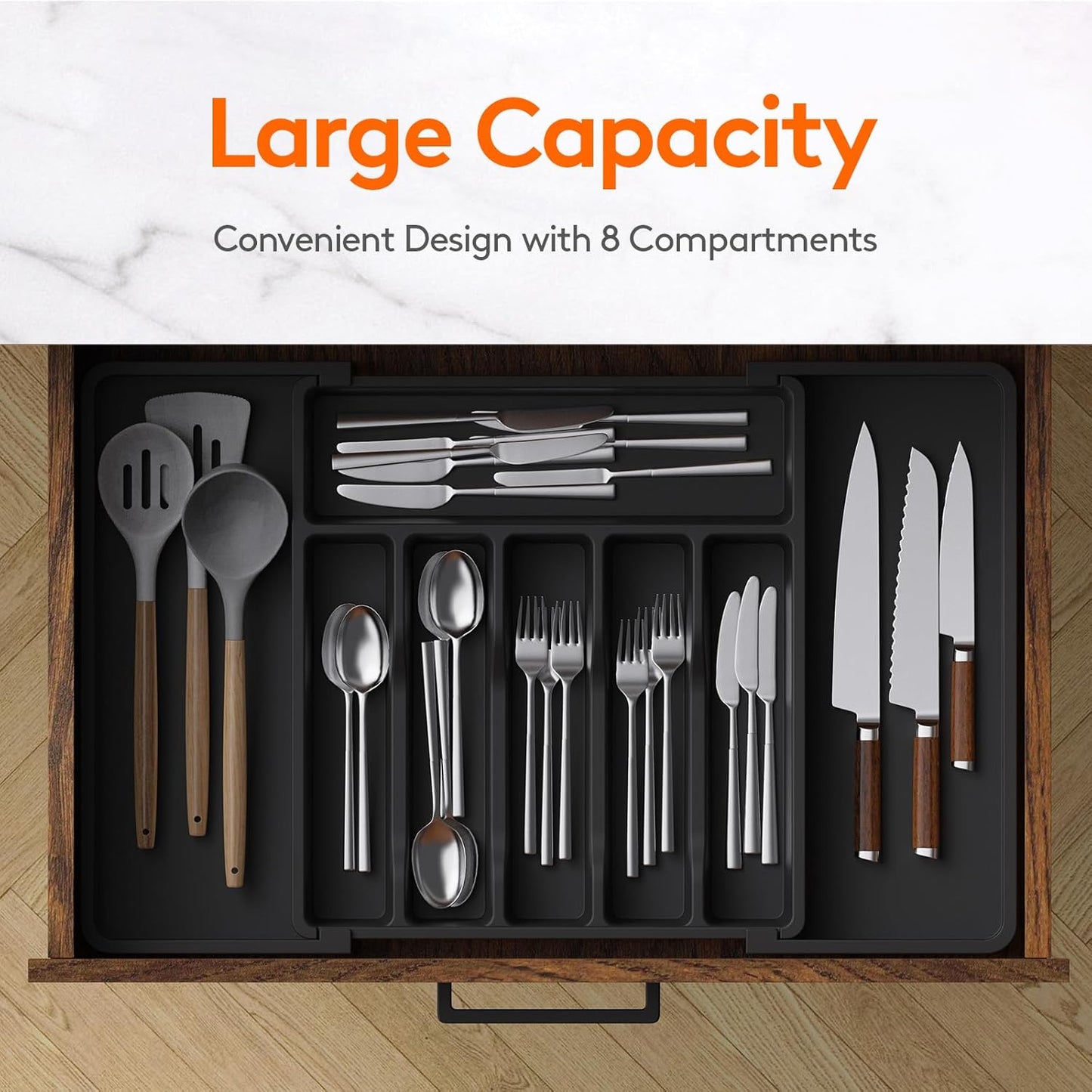 Adjustable Kitchen Drawer Organizer