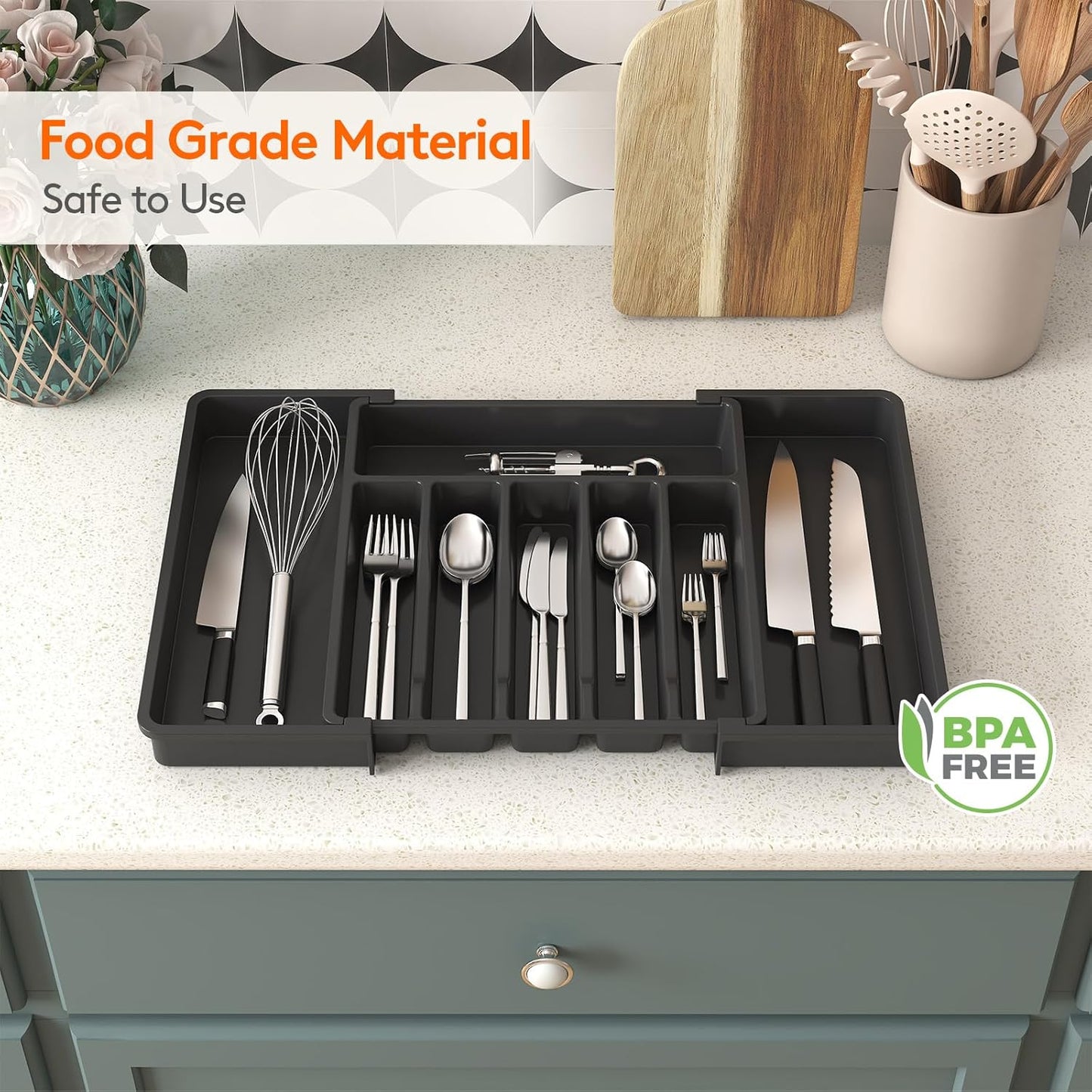 Adjustable Kitchen Drawer Organizer