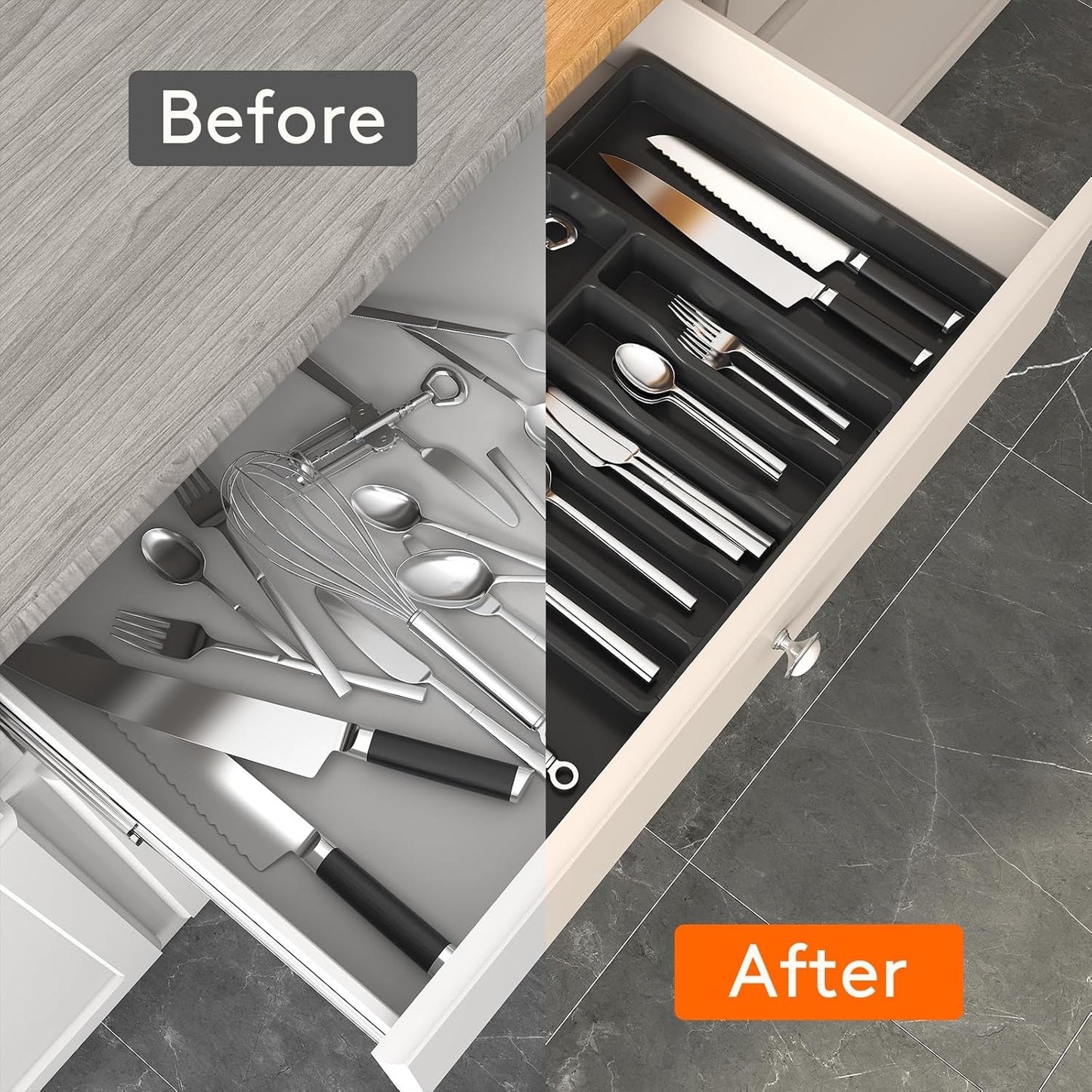 Adjustable Kitchen Drawer Organizer