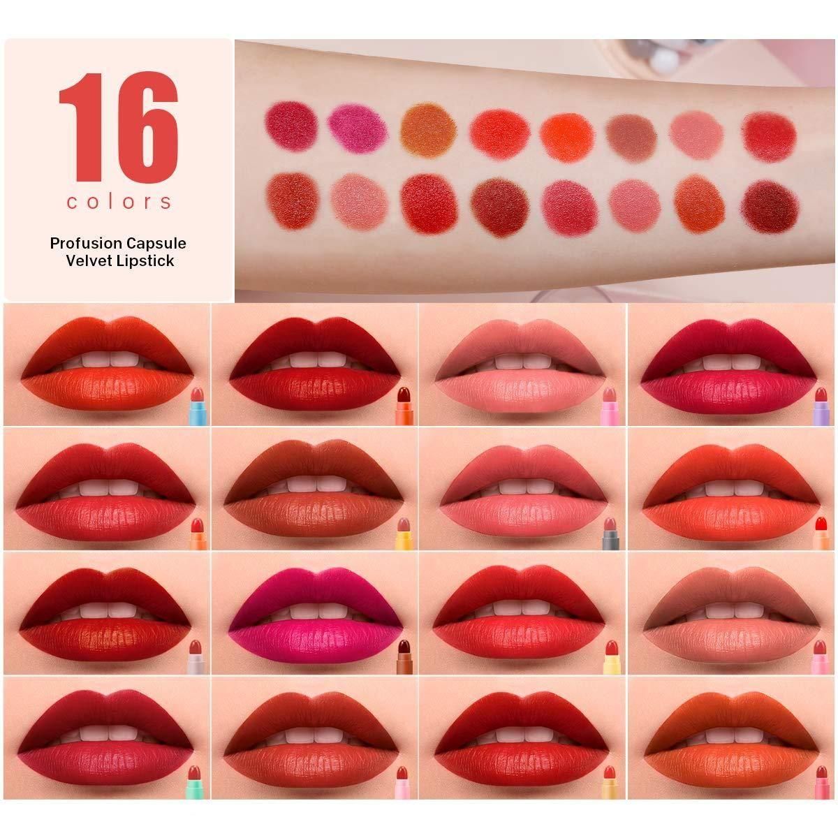 Packie Mini Pills Lipstick Set (Pack of 16)