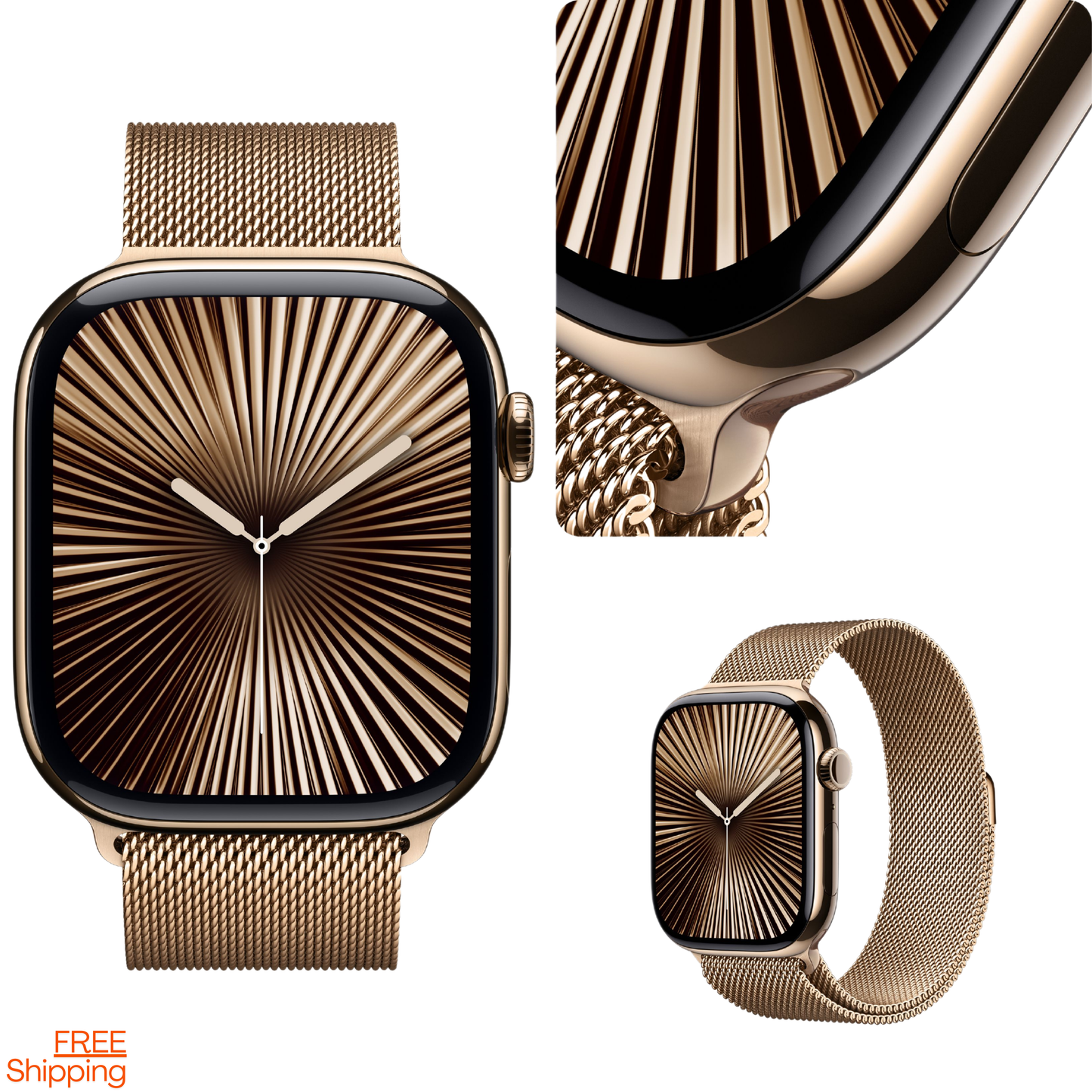 iWatch Series 10 Smartwatch 46mm GPS + Cellular Smartwatch | Titanium Case | OLED Always-On Retina display | Earbuds pro 2 (Free Gift Combo)