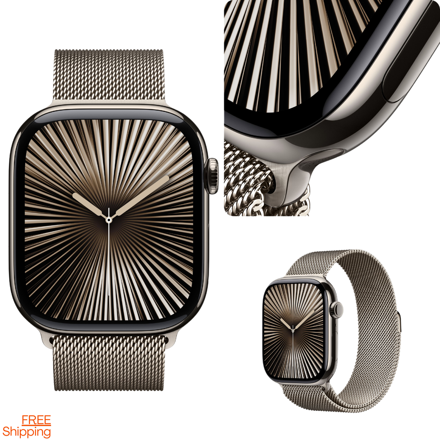iWatch Series 10 Smartwatch 46mm GPS + Cellular Smartwatch | Titanium Case | OLED Always-On Retina display | Earbuds pro 2 (Free Gift Combo)